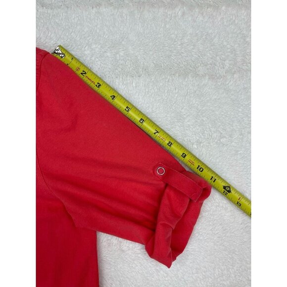 Lands' End Womens Jacket Medium 10 12 Full Zip Hooded Long Belted - Picture 8 of 9